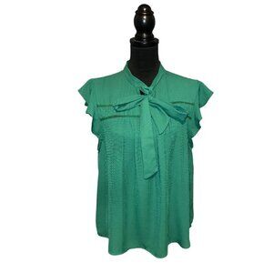 EMERALD TIE BLOUSE